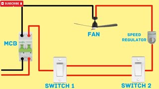 two way switch fan regulator connection diagram/two way switch wiring