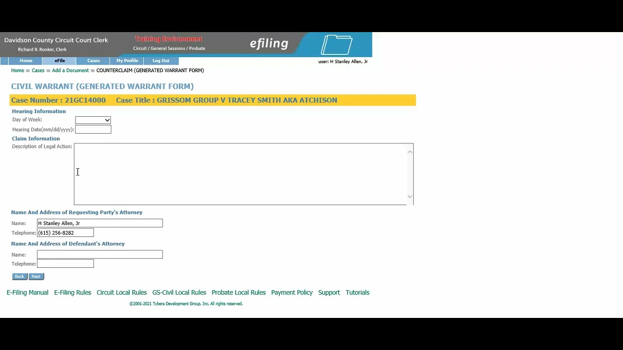 How to E-file a Counterclaim - YouTube