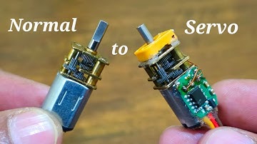 How to change N20 gear motor into Servo motor using SG90 parts