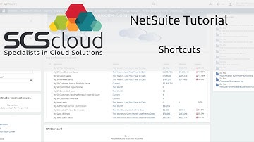 NetSuite Tutorial - Shortcuts