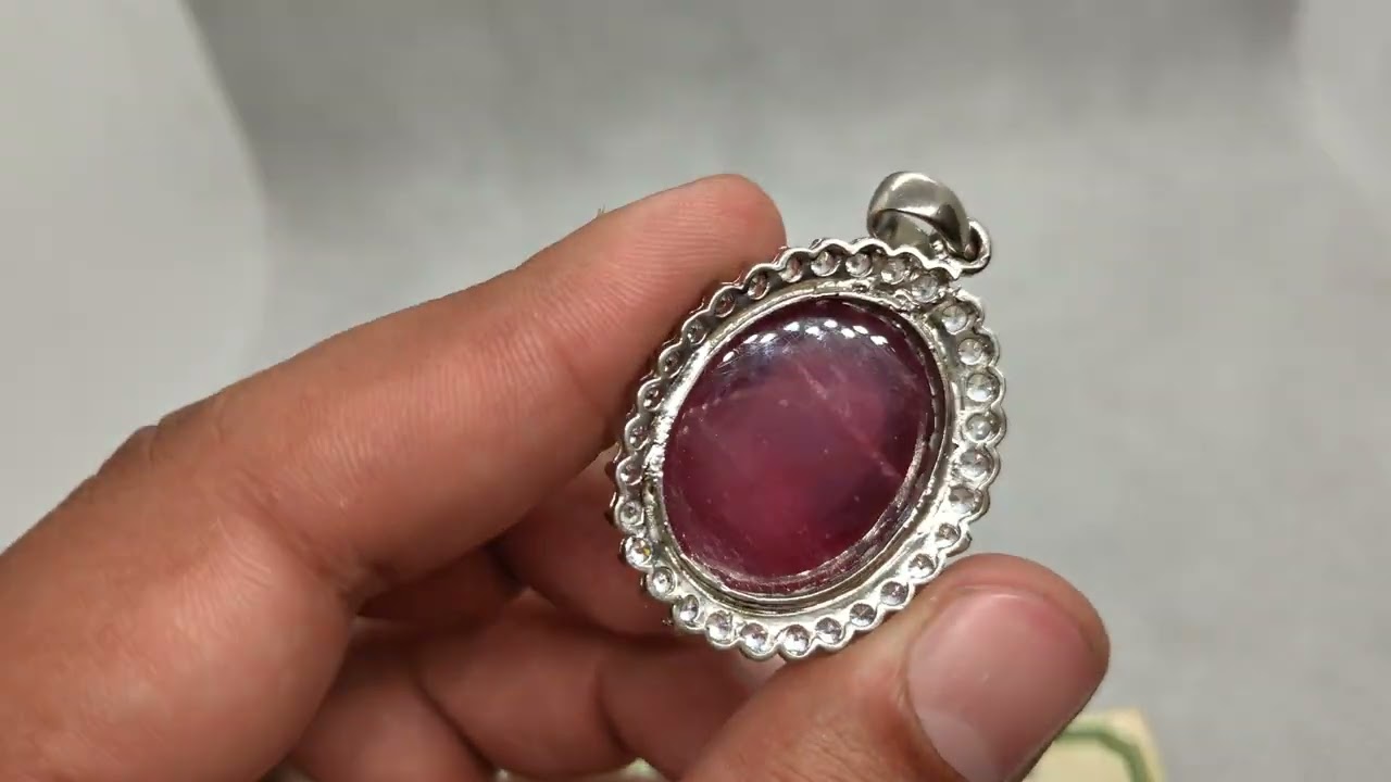 Natural Ruby 63 Carat Rare Big Size Certified Pendant