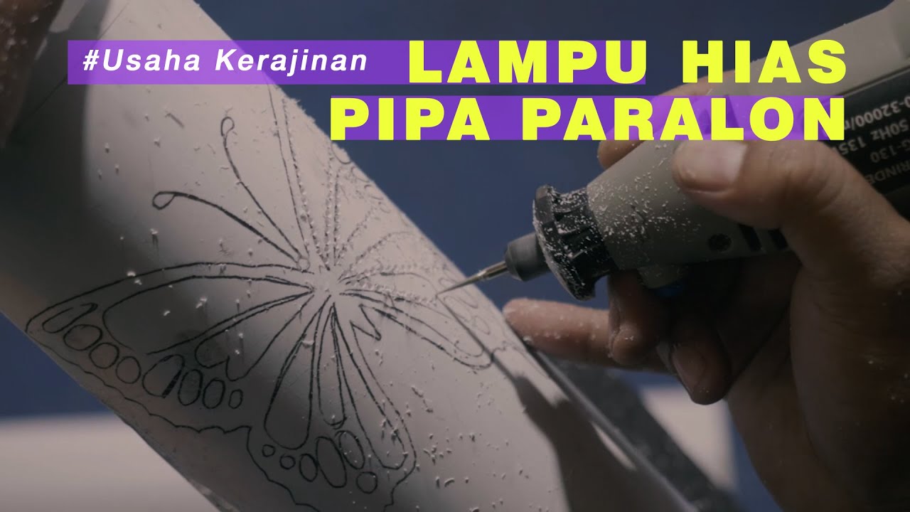  Kerajinan  Lampu  Hias dari  Pipa Paralon  YouTube