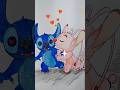 ✨ "Stitch y su novia: un beso lleno de amor#Stitch #DibujoDeStitch #DisneyArt #FanArt #LiloYStitch