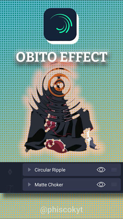 OBITO EFFECT IN ALIGHT MOTION #shorts#edit