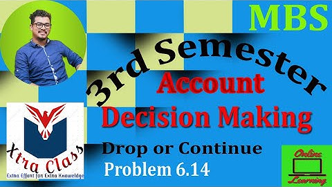 Drop or Continue || Problem 6.14 || MBS 3rd Sem || Account ||