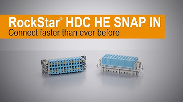 Handling – RockStar® HDC HE Series with SNAP IN connection