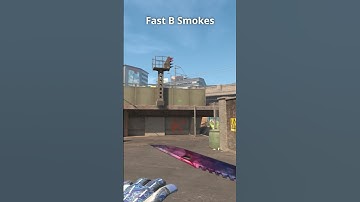 easy B rush smokes on Overpass #cs2 #counterstrike #shorts