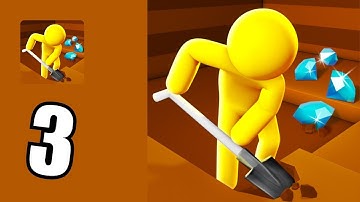 Dig Deep - Gameplay Walkthrough Part 3 -  (iOS, Android Gameplay) | LHT Gaming