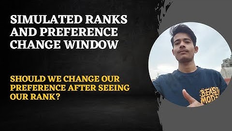 Simulated ranks and preference change window ✔️। DU admissions 2023। #duadmission #cuet2023