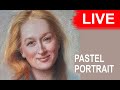 LIVE Drawing session - Pastel Portrait