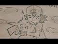 Anime Drawing Collection | Pencil drawing and shading |Pikachu and ash drawing|Easy Drawing for kids