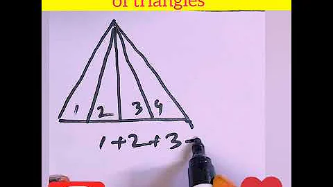 Find the number of triangles in 5 seconds | short videos | YouTube shorts | #shorts
