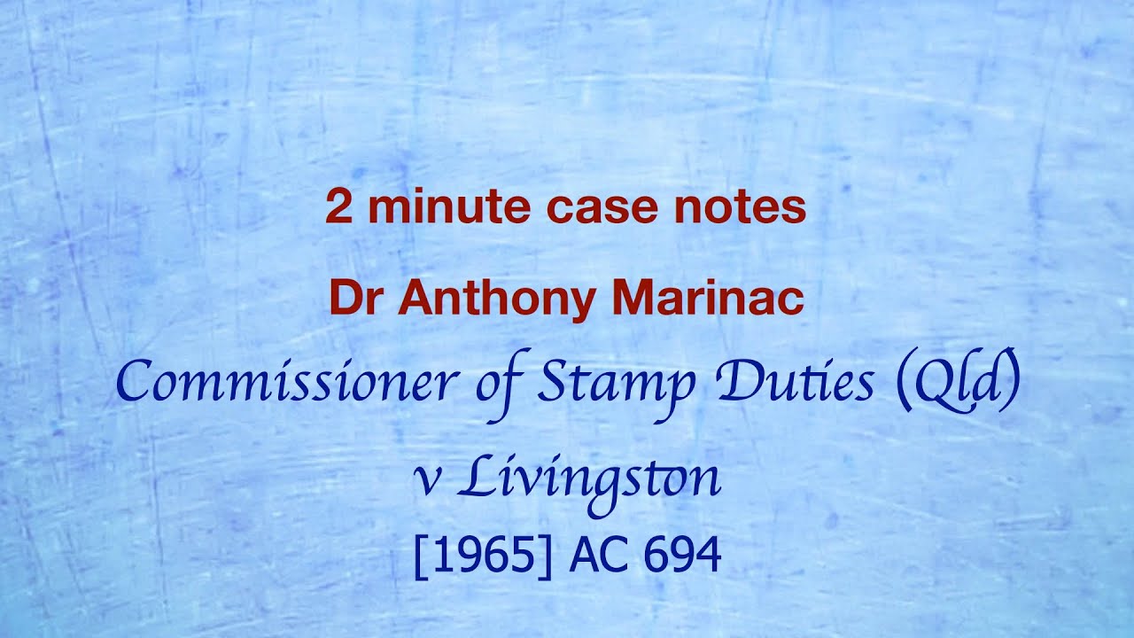 Commissioner of Stamp Duties Qld v Livingston (Nature of equitable property interests