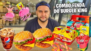 Combo Do Bob Esponja No Burger King - Combo Fenda Do Bk