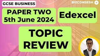 Topic Review for Paper 2 - Edexcel GCSE Business