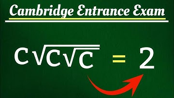 Cambridge Entrance Exam Question | A Nice square root Math Simplification #maths #math #algebra