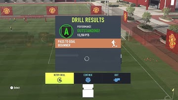 Fifa 22 Skill Games Ground Pass To Goal Beginner Level