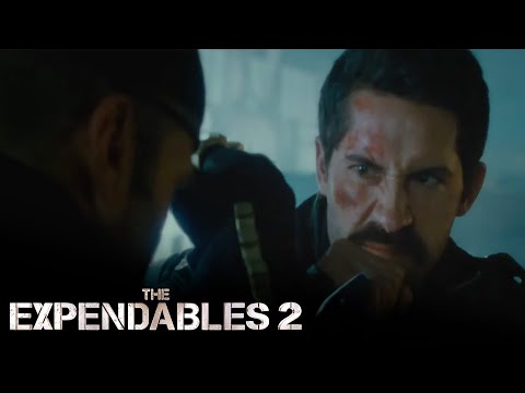 'Helicopter Knife Fight' Scene | The Expendables 2