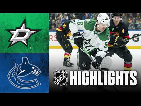 NHL Highlights | Stars vs. Canucks | November 20, 2025