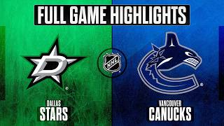 Dallas Stars Vs. Vancouver Canucks Nhl Highlights November 20 2025