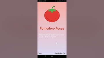 Pomodoro Focus - An android app for CS50 Final Project