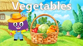 Vegetables. Овочі англійською мовою. Англійська для дітей. English for kids. Kids vocabulary