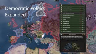 When parliament and economy is added to all countries in HOi4 - Hoi4 Timelapse