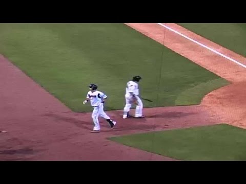 Matt Clark hits a home run for the Sounds