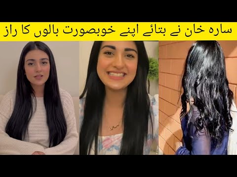 Sara khan shared her beautiful hair secret!!!! shiny & silky hair secret