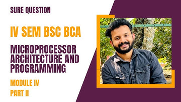 MICROPROCESSOR ARCHITECTURE AND PROGRAMMING MODULE IV PART II 8086 ARCHITECTURE#bca #bsccs