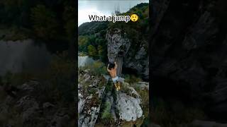 Extreme Cliff Jumping 😱🌊 #shorts