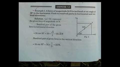 statics(math) solution b.sc 2nd year 3rd sem. 1st chapter 1.2 exercise solution for statics KUK,MDU