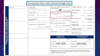 First Data MPA Fee Section