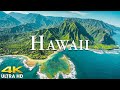 FLYING OVER HAWAII (4K UHD) Amazing Beautiful Nature Scenery with Relaxing Music | 4K VIDEO ULTRA HD