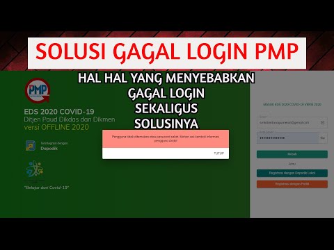 CARA MENGATASI GAGAL LOGIN PMP EDS DIKDASMEN 2020 COVID19