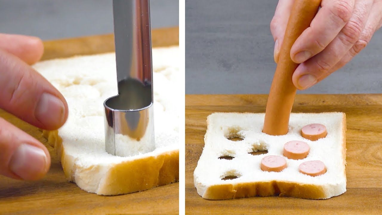 Stab A Piece Of Bread With An Apple Corer | 3 Clever Ideas For A Quick ...