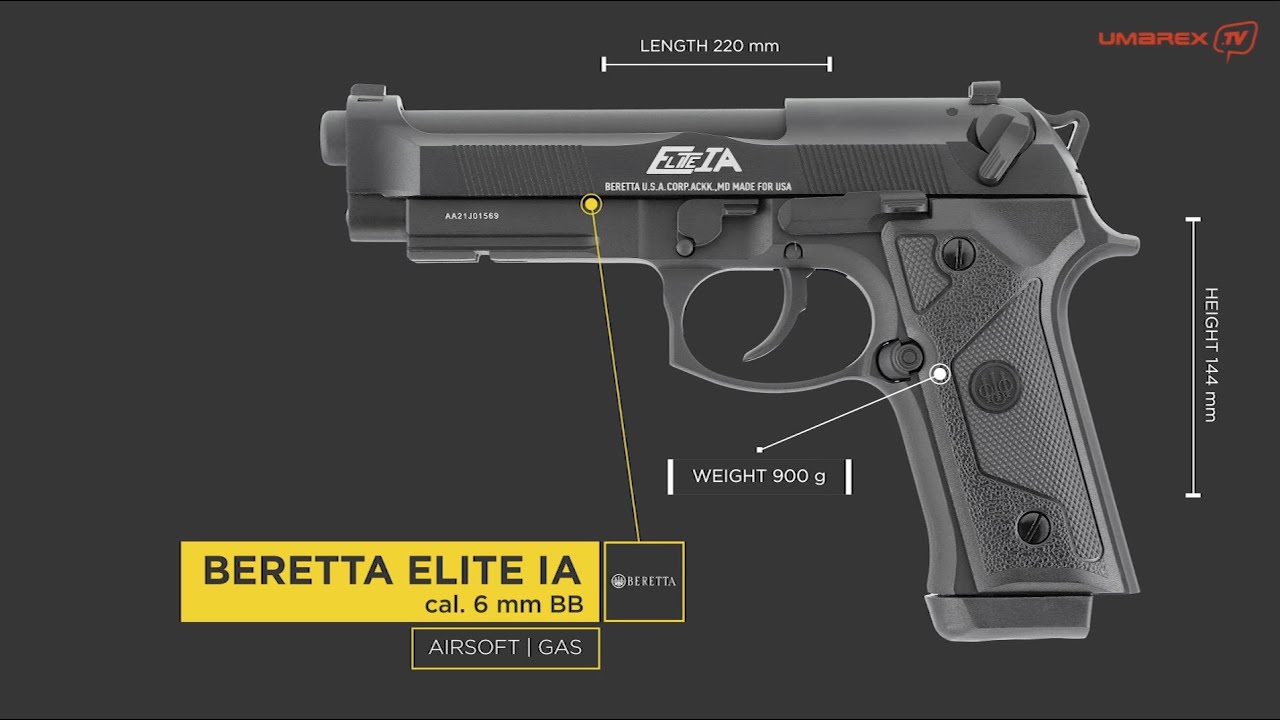 Pistola Softair Umarex Elite II