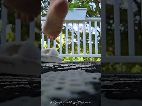 I can feel your eyes on me tiny. #giant #foot #feet #pedicure #goddess #giantess
