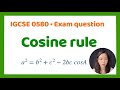 Cosine Rule Explained in 2 Minutes | 2025 IGCSE 0580 Exam Question (Finding a Missing Length)