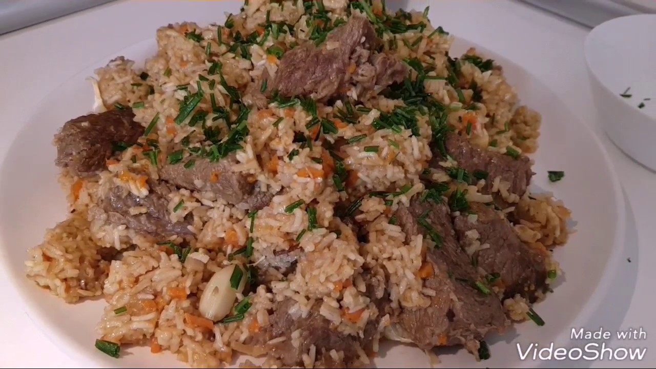 Plov, russisches Reis-Gericht mit Rindfleisch - YouTube