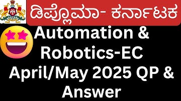 Automation and robotics April May 2025 solved paper|A&R passing package 2025