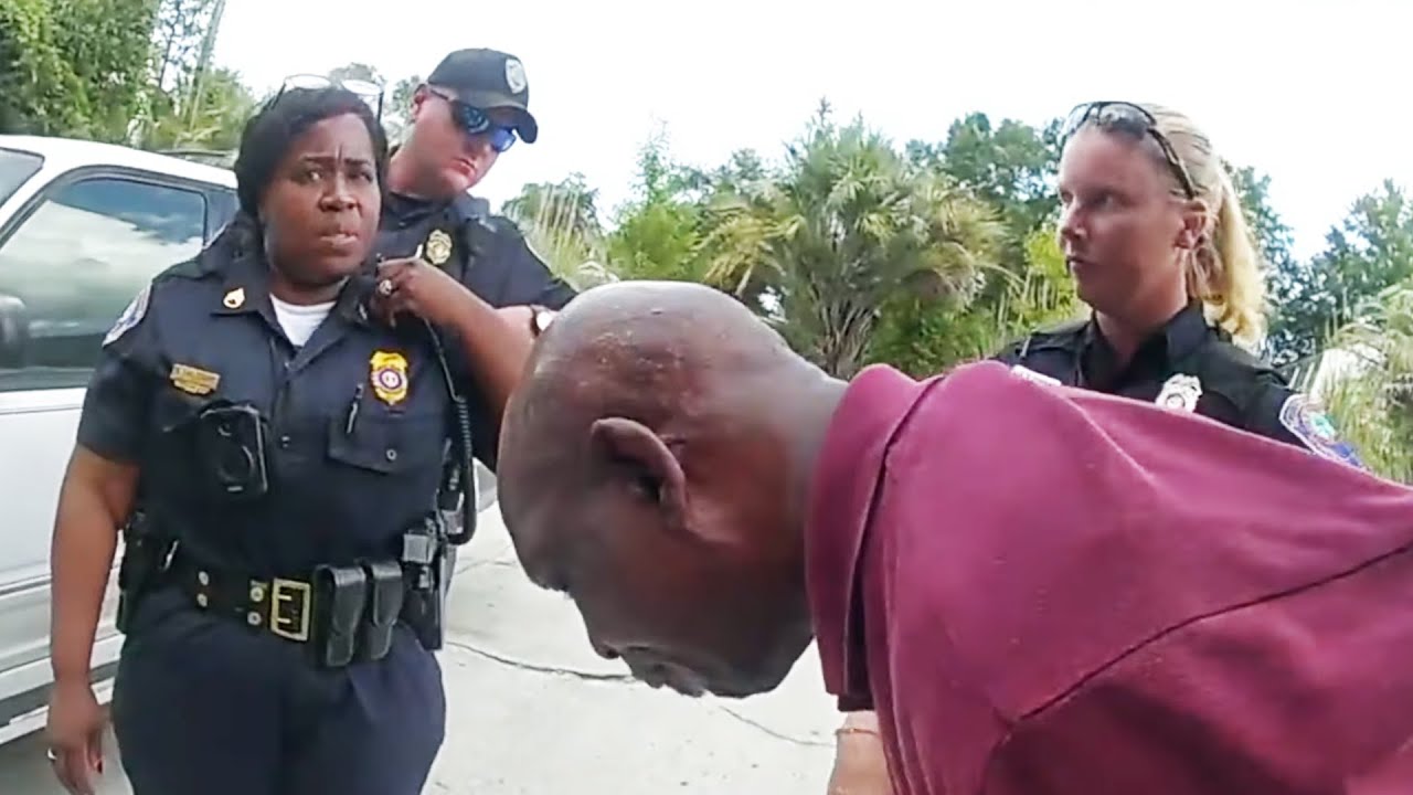 Cop Gets Checked by Fellow Officer for Arresting Disabled Man - YouTube