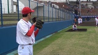 ビタビタ制球！球速120キロながらチームを全国決勝に進めた男のブルペン&試合投球