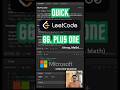 Plus One - Leetcode 66 - Javascript (Quick)