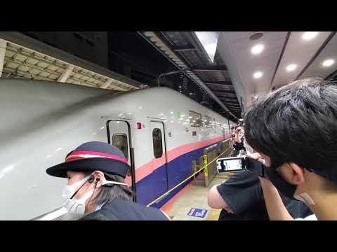 2021.10.1  Maxとき最終列車348号 東京駅到着後ドア閉め～駅員によるMaxありがとう放送