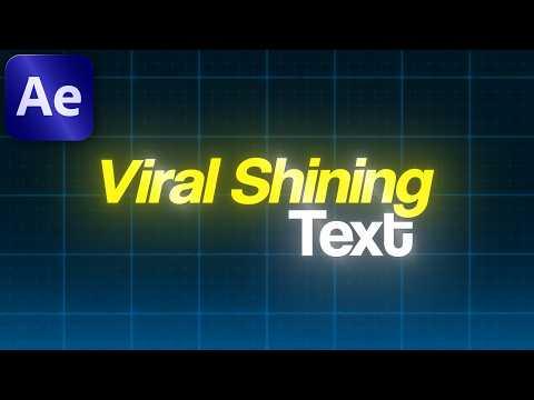 Shine Text Effect in After Effects (Simple & Fast)