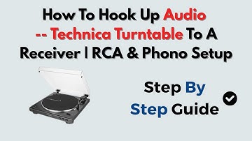 How To Hook Up Audio-- Technica Turntable To A Receiver |  RCA & Phono Setup