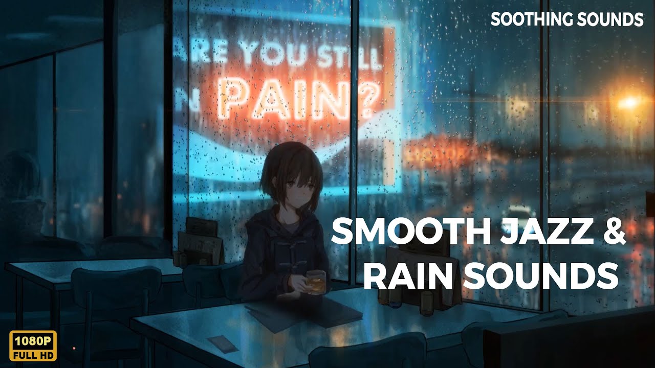 Smooth Jazz & Rain Sounds Coffee Shop Ambience with Rain Calm Jazz