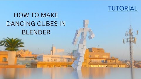 HOW TO CREATE CUBE MAN(DANCING CUBE IN BLENDER)- TUTORIAL.  #blender #3dmodeling #3danimation