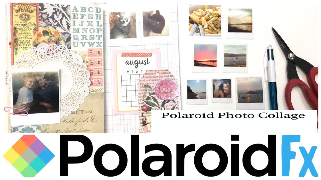 Create A Polaroid Collage Using The Polaroid Fx App - Youtube